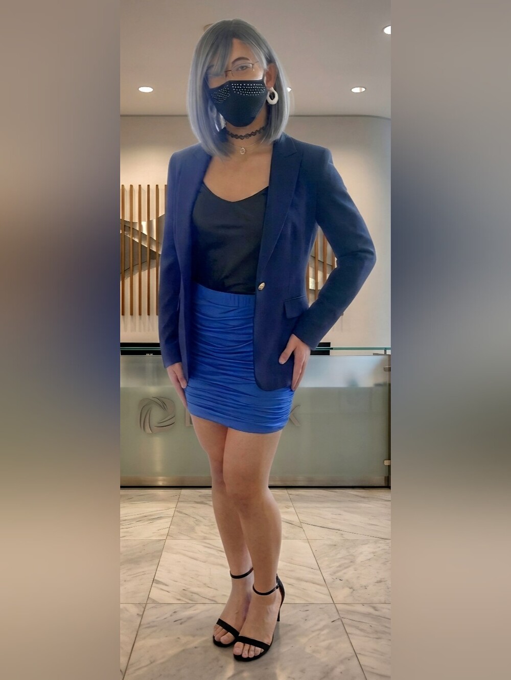 Rag & Bone Blue Ruched Mini Skirt - Women Size 2